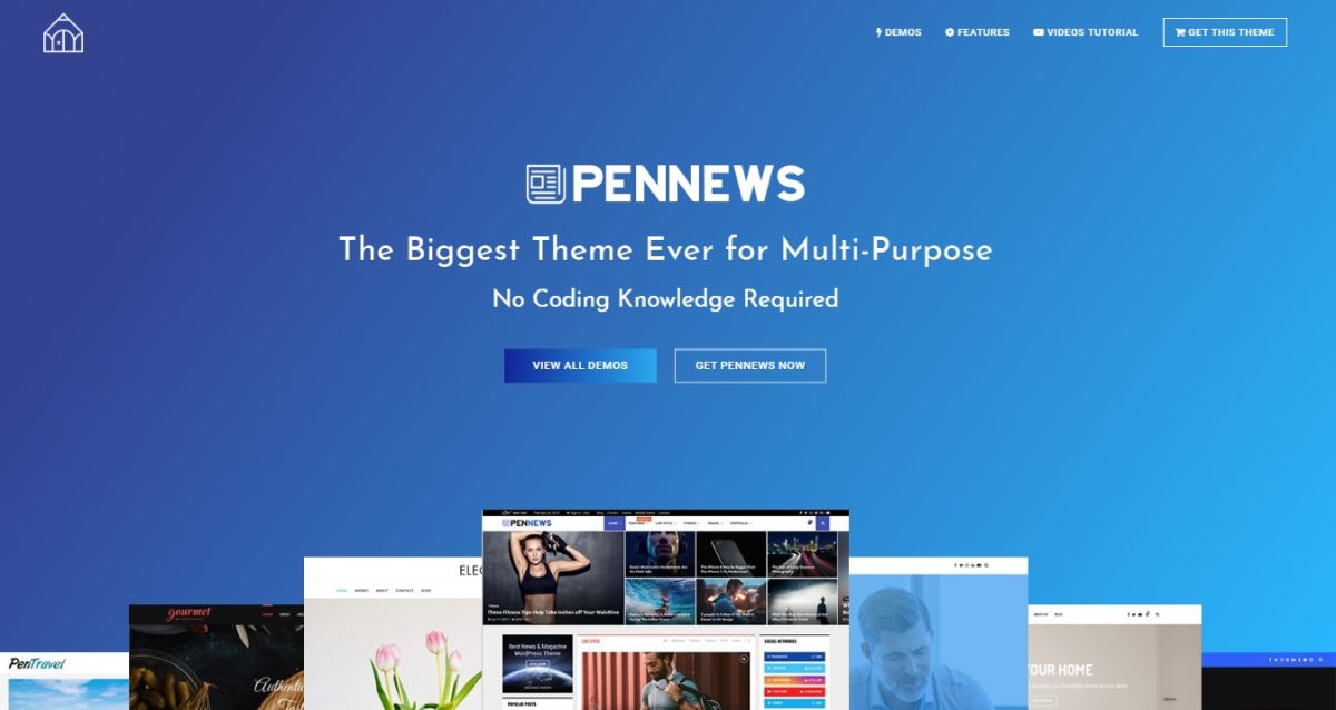 pennews, çok amaçlı wordpress teması