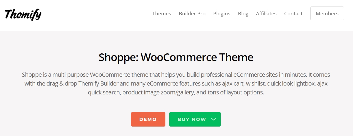 shoppe, e-ticaret teması, woocommerce temaları