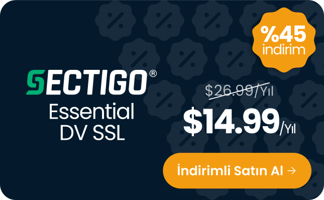 Sectigo Essential DV SSL Kampanyası
