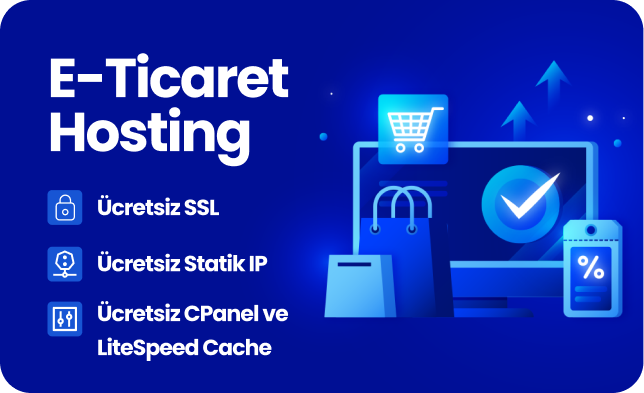 E-Ticaret Hosting'te SSL ve Statik IP Ücretsiz!