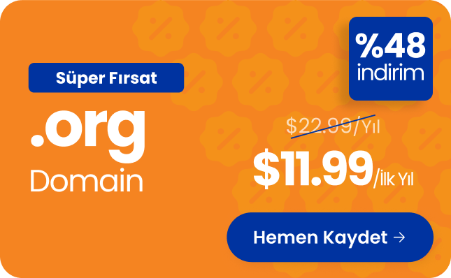 .org Alan Adınızı Sadece $11.99'a Kaydedin!